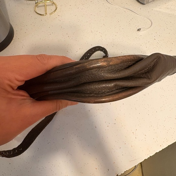 American West Cowhide Leather Shoulder Bag Western Boho Rhinestone Studded Purse - Picture 9 of 11